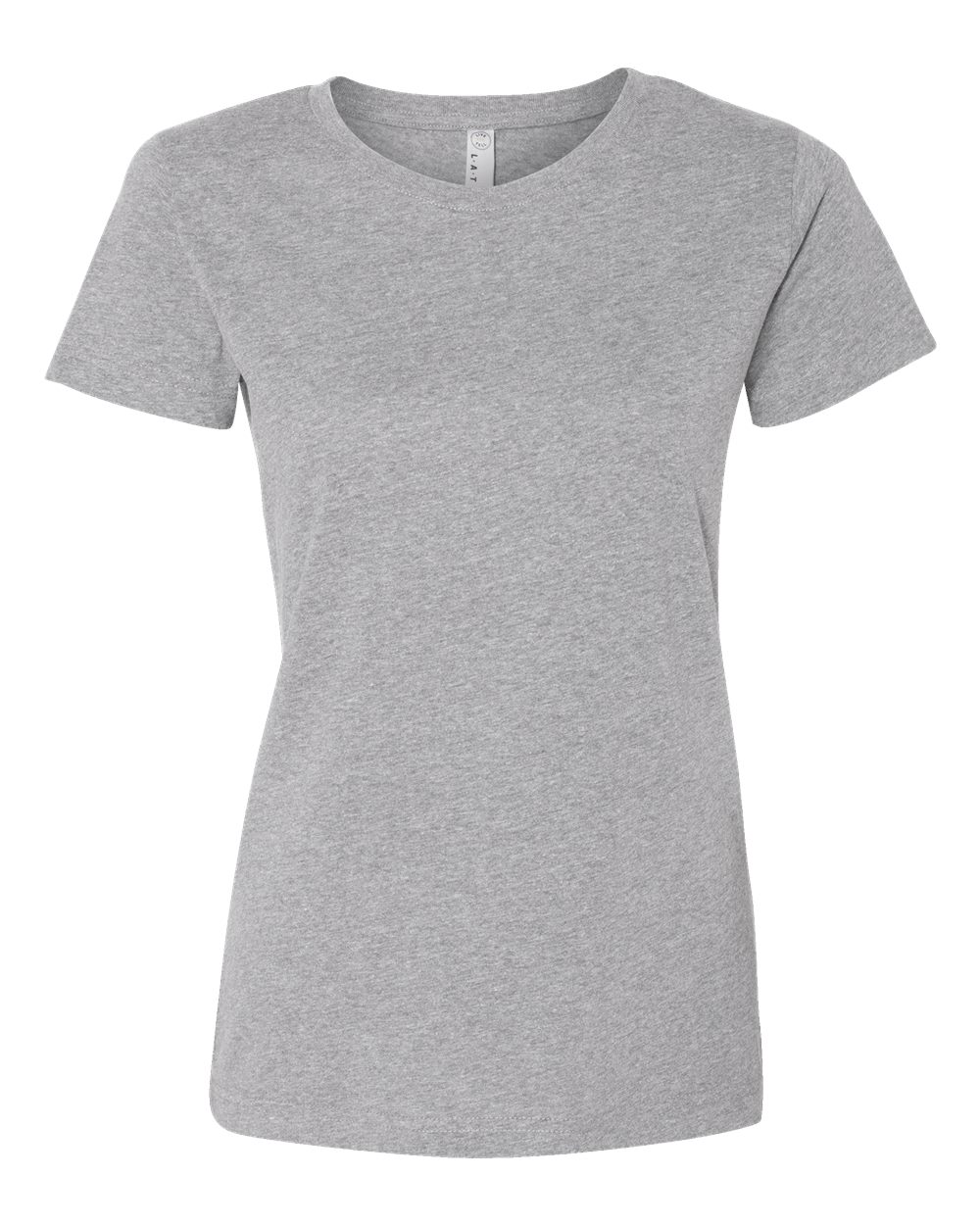 Front View of Heather Women's Fine Jersey Tee - 3516