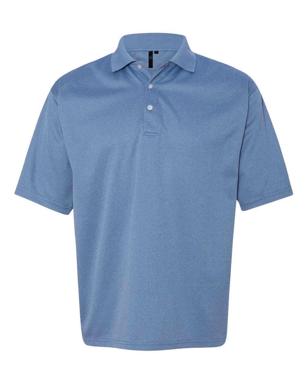 Heathered Blue Moisture Free Mesh Polo - 0469