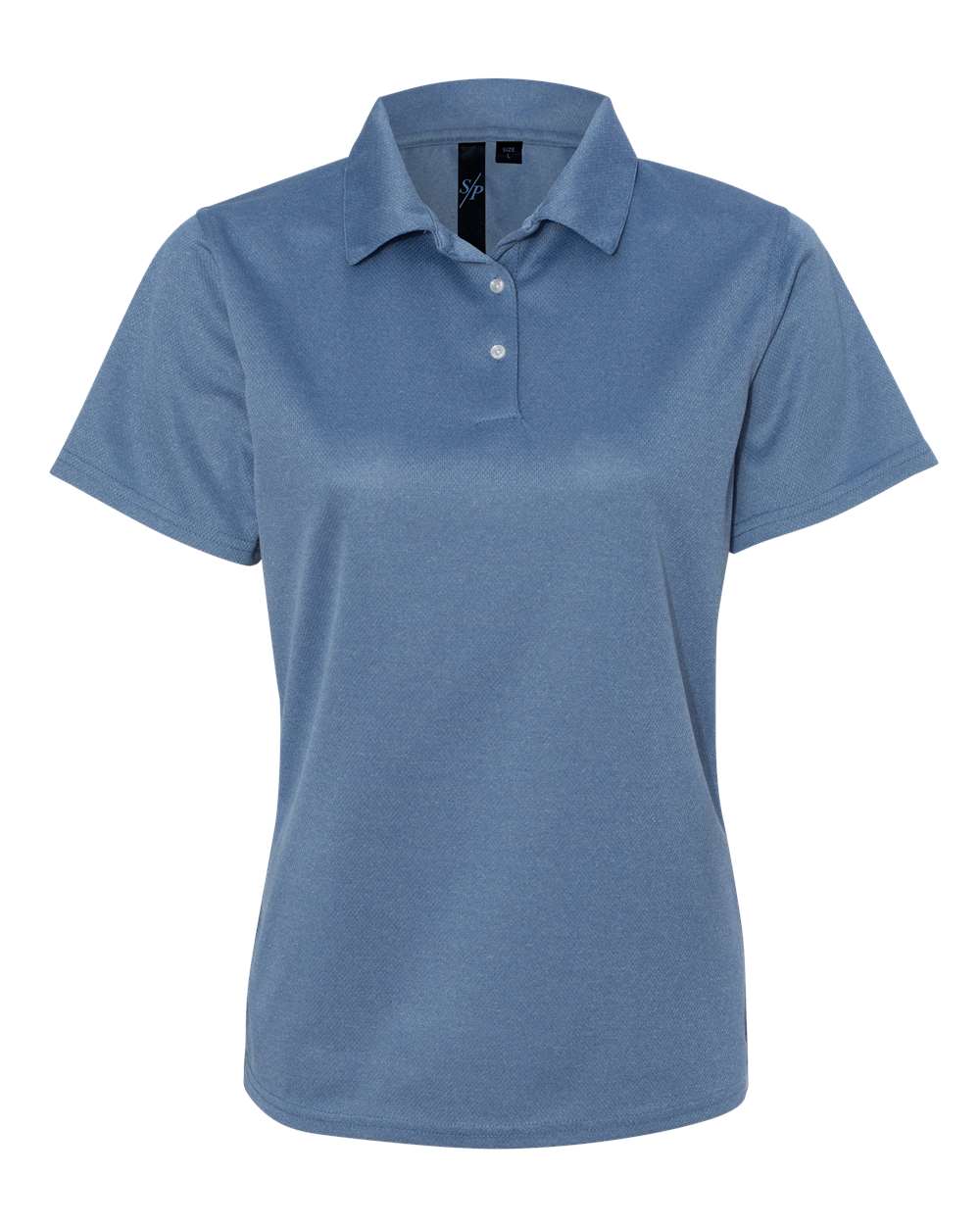 Heathered Blue Women's Moisture Free Mesh Polo - 5469