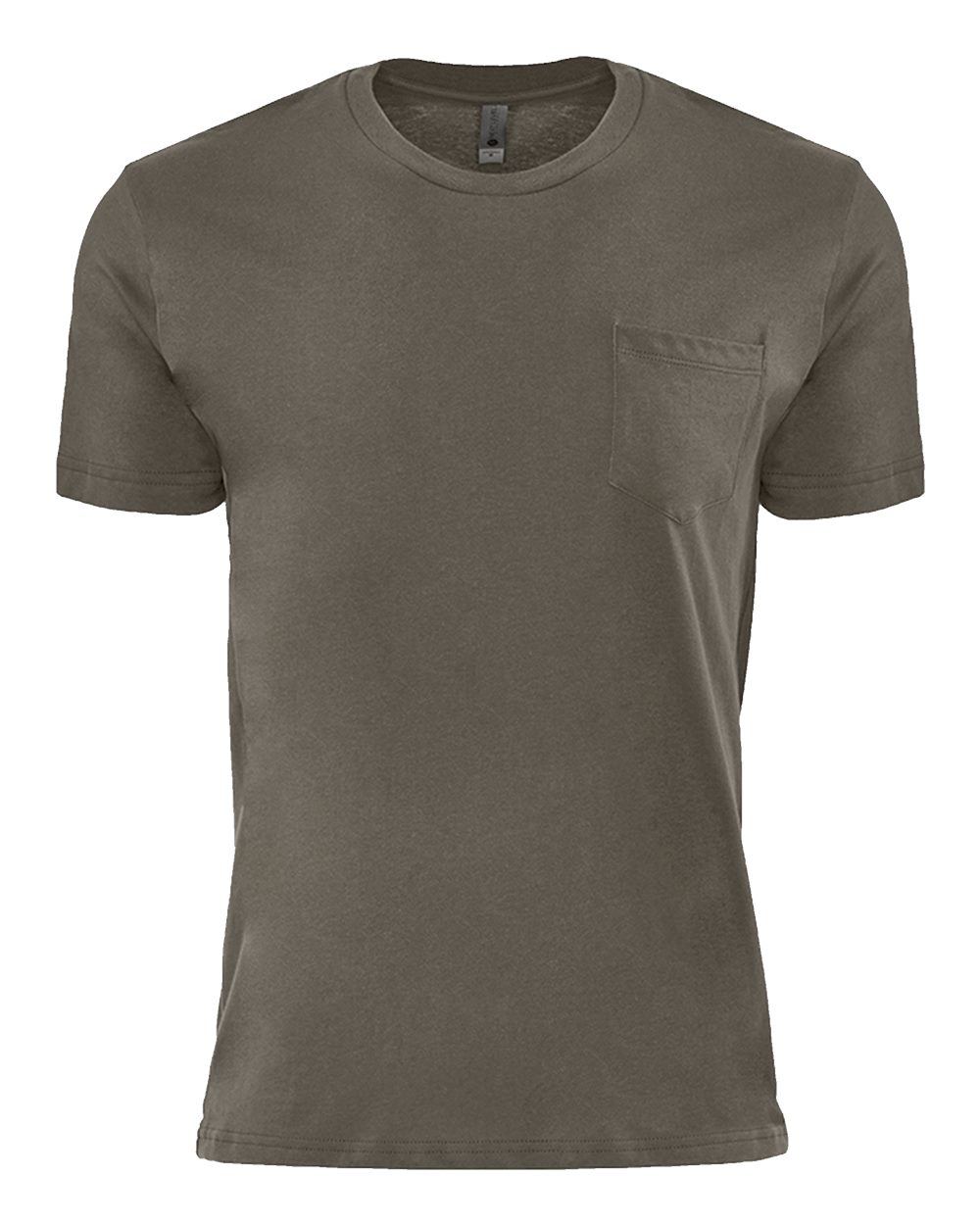 Front View of Heavy Metal Cotton Pocket T-Shirt - 3605
