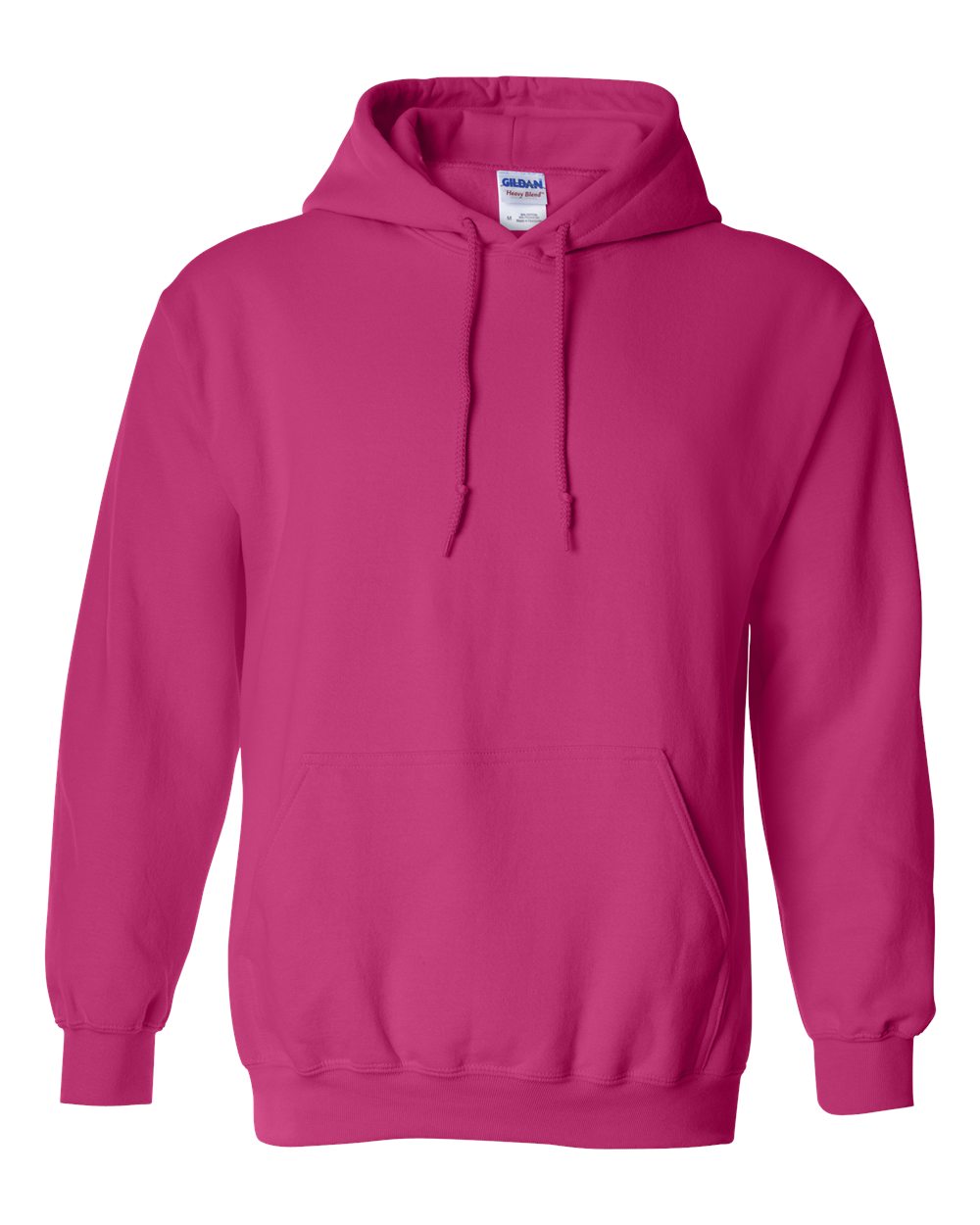 Front View of Heliconia Heavy Blend™ Hooded Sweatshirt - 18500