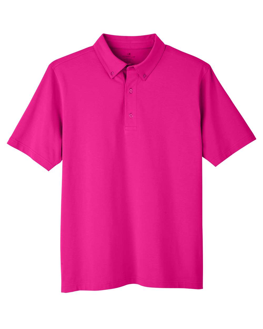 Front View of Heliconia Men's Lakeshore Stretch Cotton Performance Polo - UC105