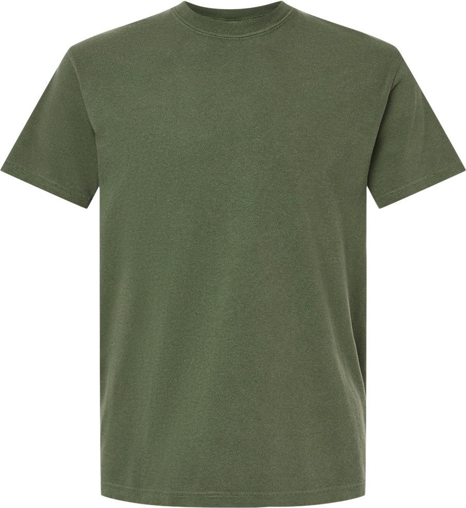 Front View of Hemp Garment-Dyed Heavyweight T-Shirt - 1717