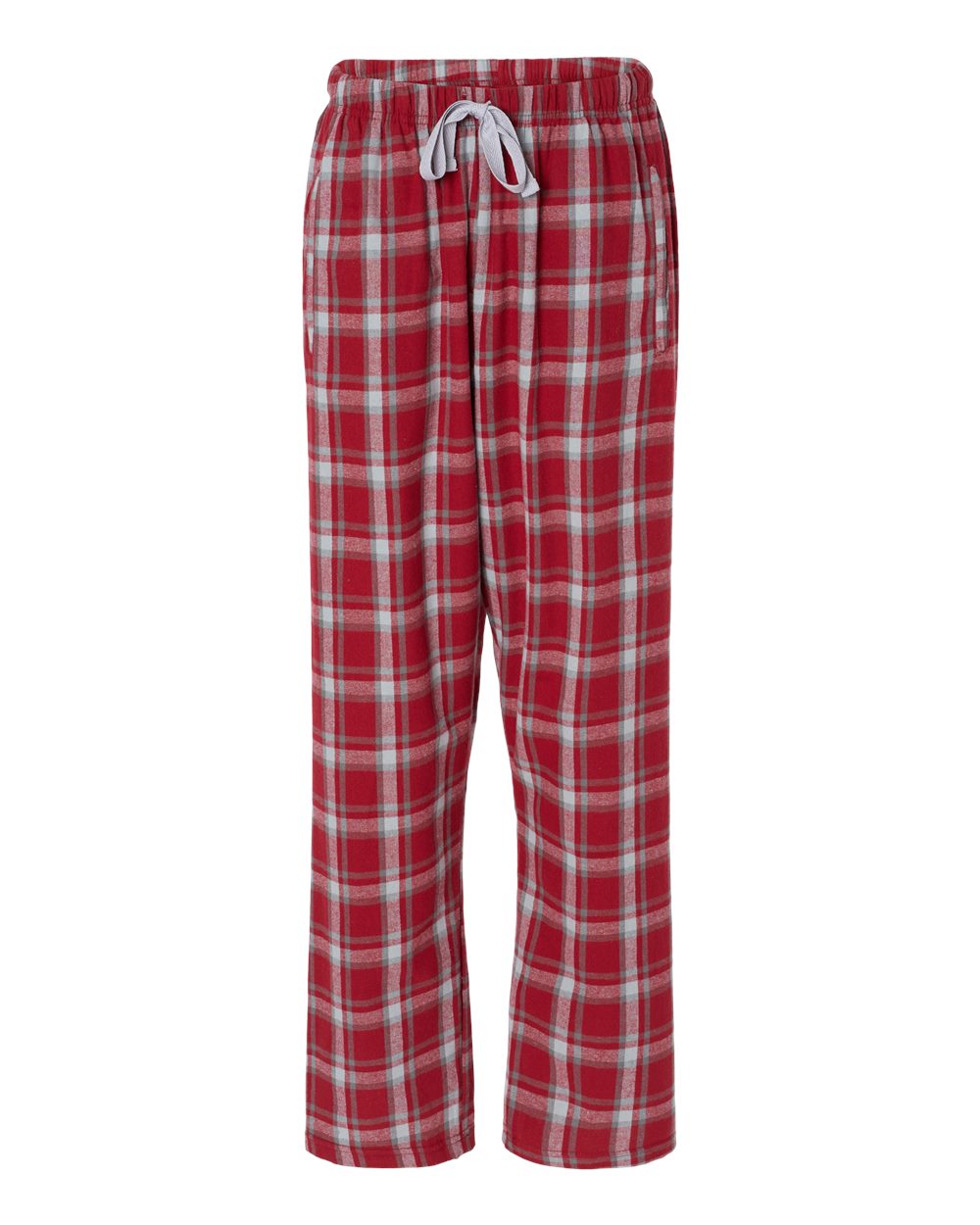 Front View of Heritage Garnet Plaid Women's Haley Flannel Pants - BW6620