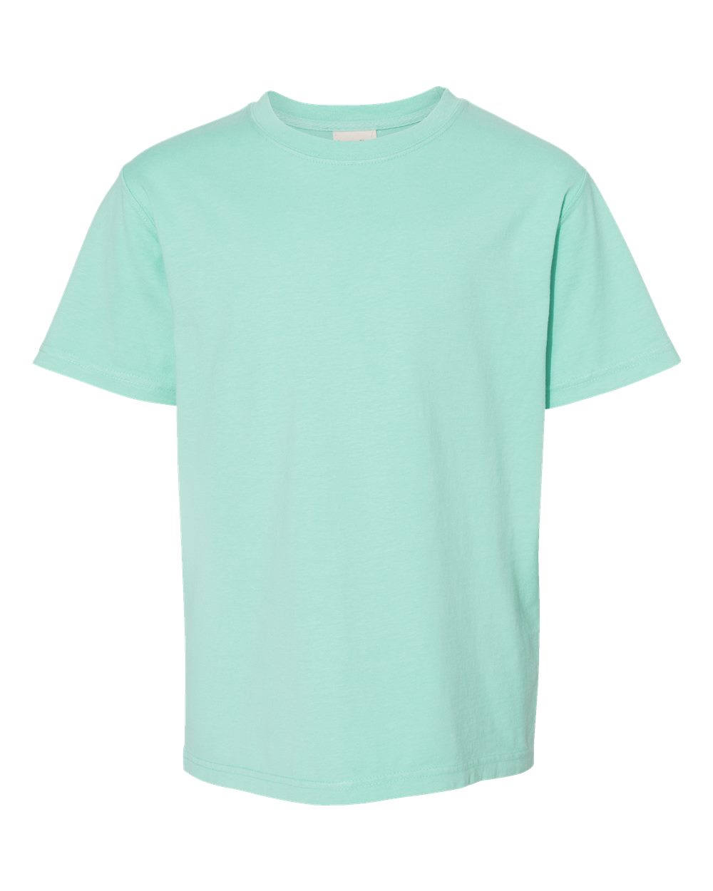 Front View of Honeydew Garment-Dyed Youth T-Shirt - GDH175