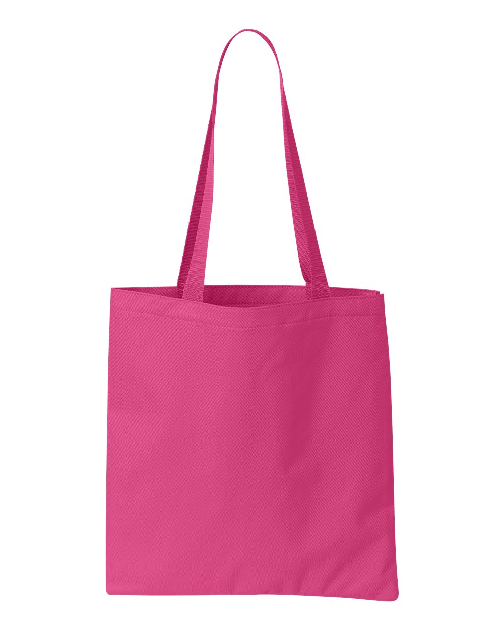 Front View of Hot Pink Madison Basic Tote - 8801