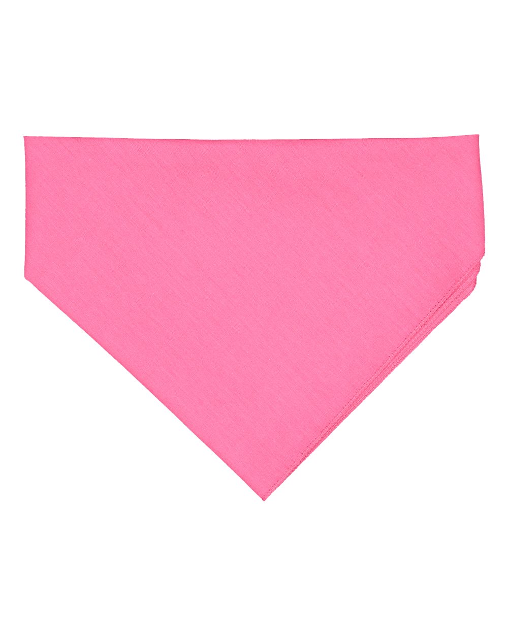 Front View of Hot Pink USA-Made Doggie Bandana - 3905