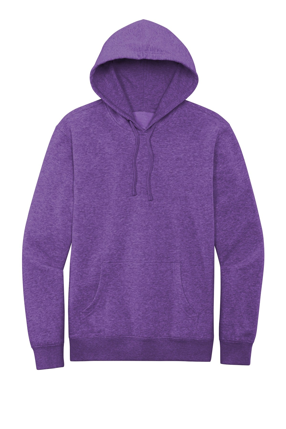 Front View of Ht Purple District V.I.T. Fleece Hoodie DT6100