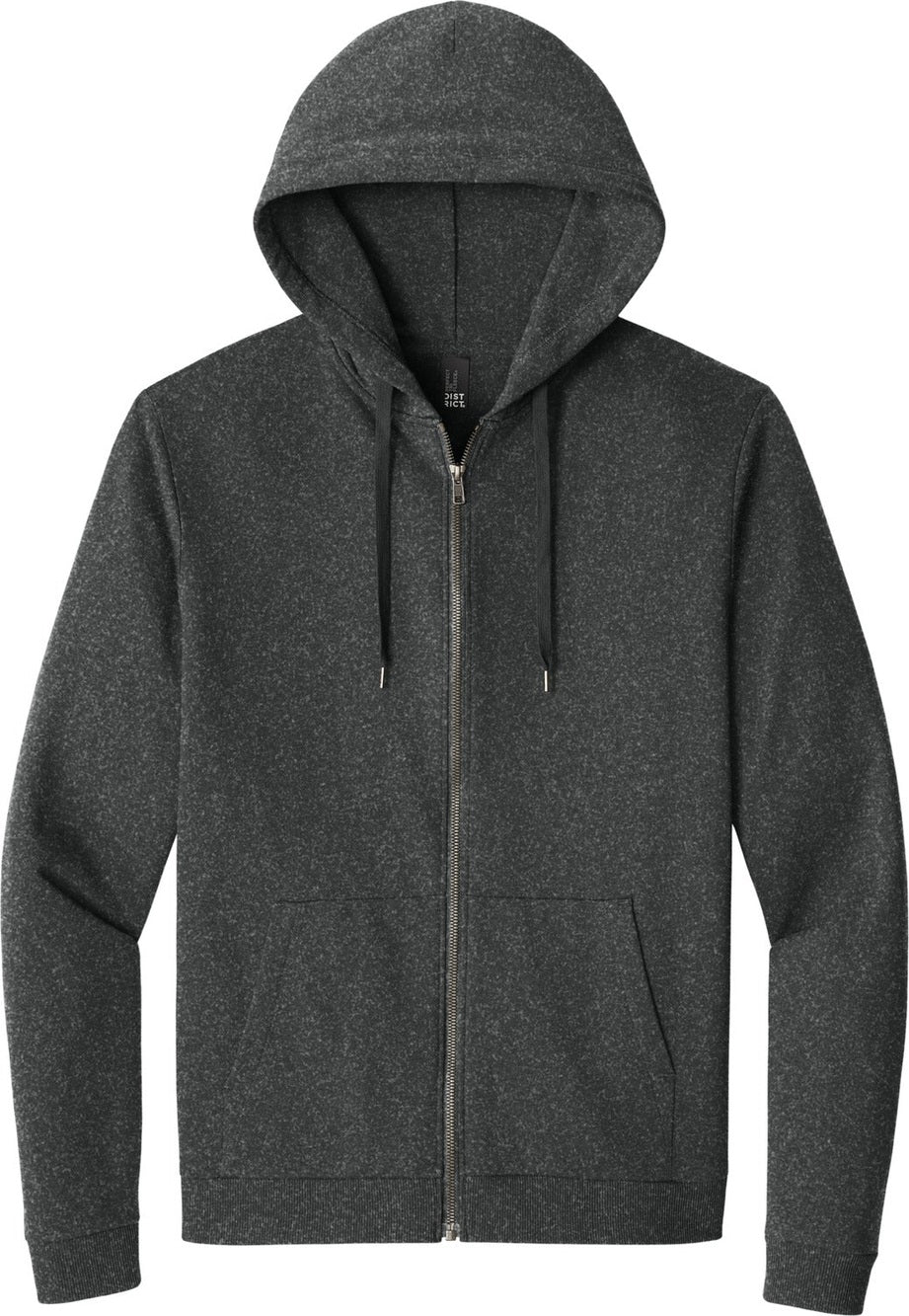 Front View of HtdChar District Perfect Tri Fleece Full-Zip Hoodie DT1302