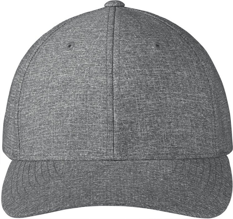 Front View of Hthr Grey Port Authority Flexfit 110 Performance Snapback Cap C301