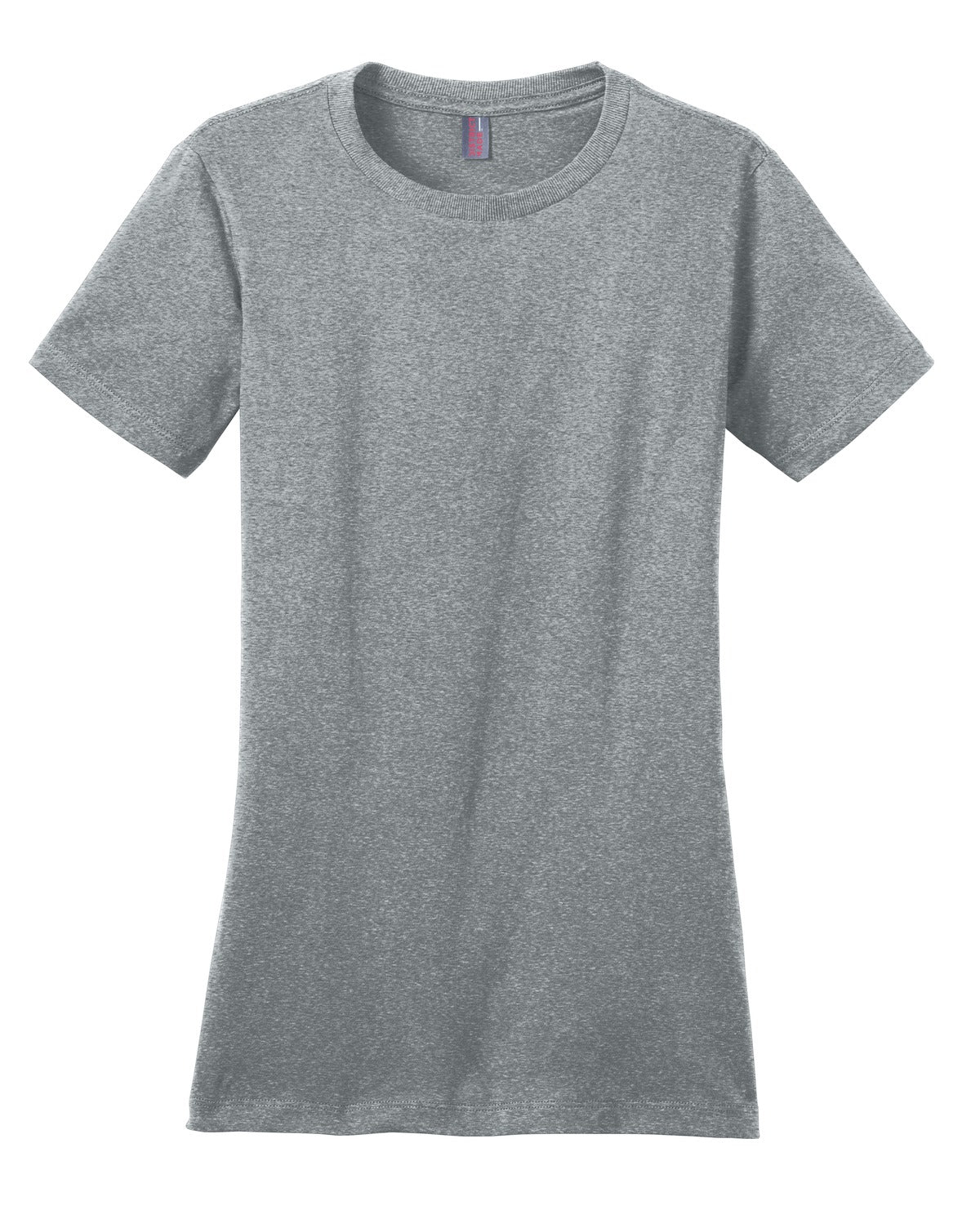 Front View of Hthrd Steel District Women's Perfect Weight Tee. DM104L