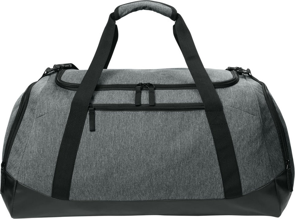 Front View of HthrGrey Sport-Tek Large Rec Duffel BST505
