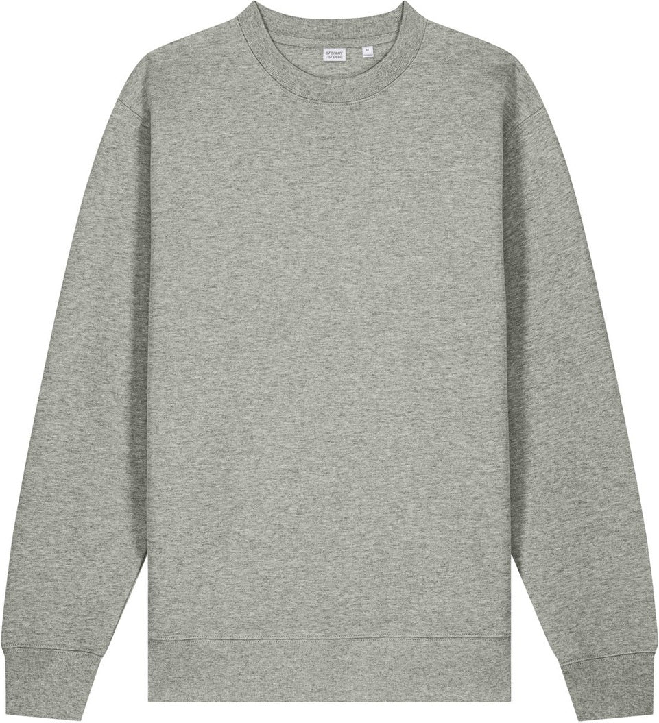 Front View of HthrGrey Stanley/Stella Unisex Changer 2.0 Crewneck Sweatshirt SXU004