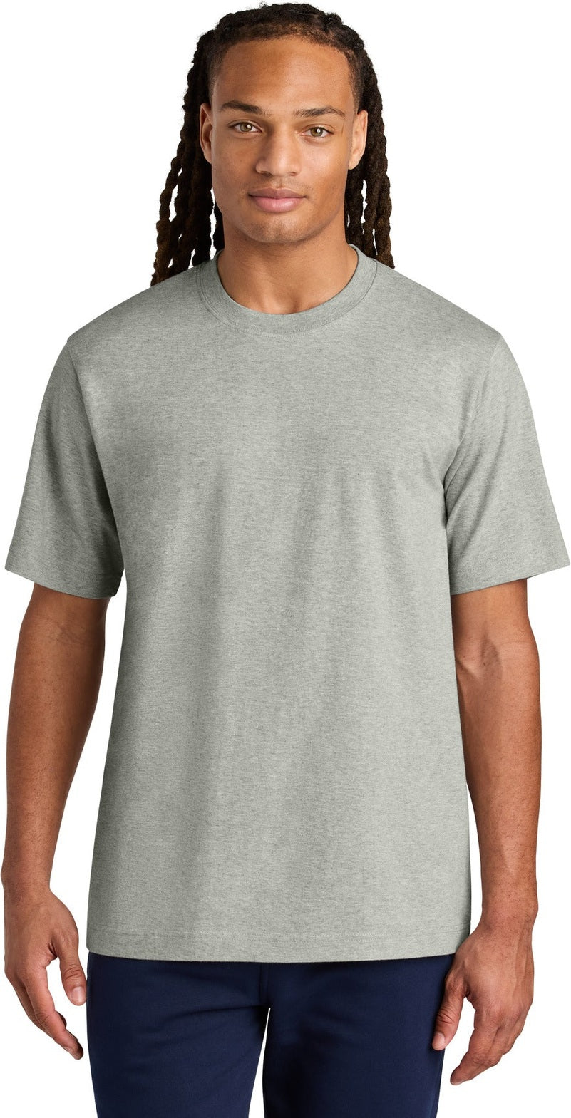Front View of HthrGrey Stanley/Stella Unisex Freestyler Heavyweight Tee SXU018