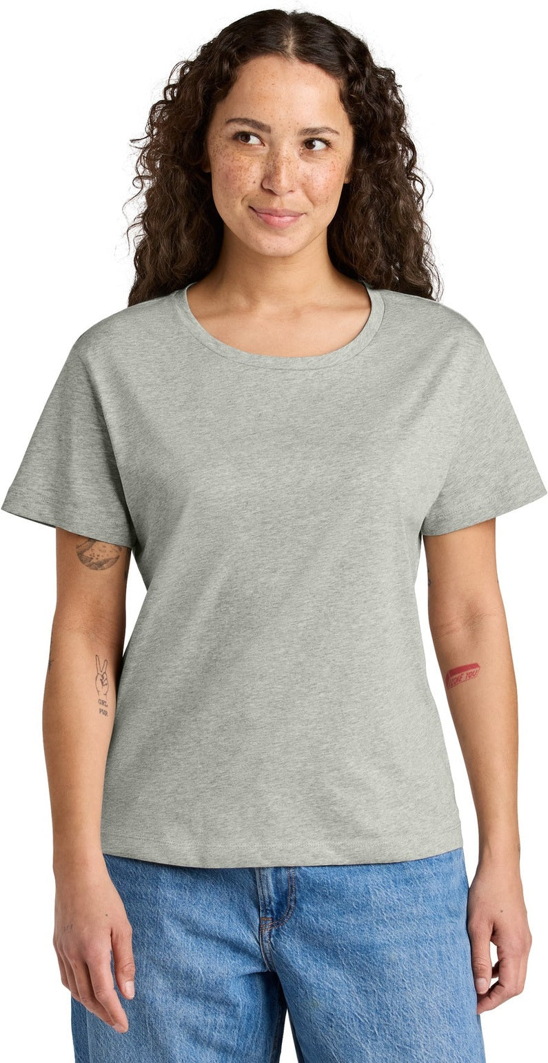 Front View of HthrGrey Stanley/Stella Women's Stella Serena Scoop Neck Tee SXW008