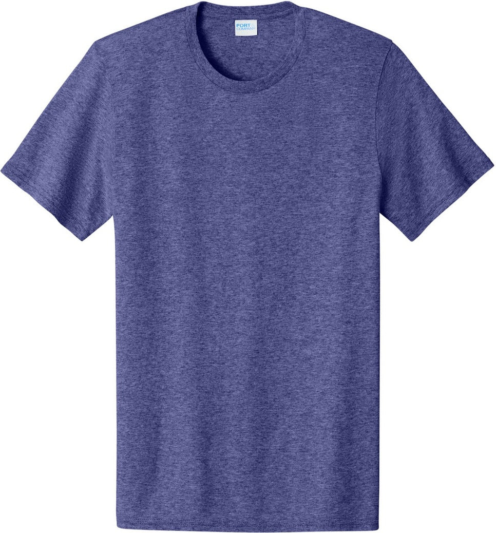 Front View of HthrPurple Port & Co Easy Cotton Tee PC43