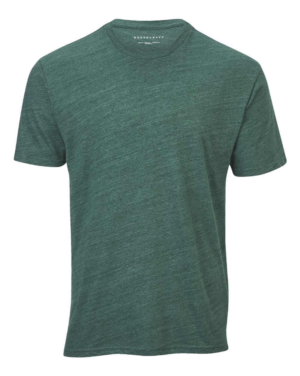 Front View of Hunter Heather Tri-Blend T-Shirt - BM2102