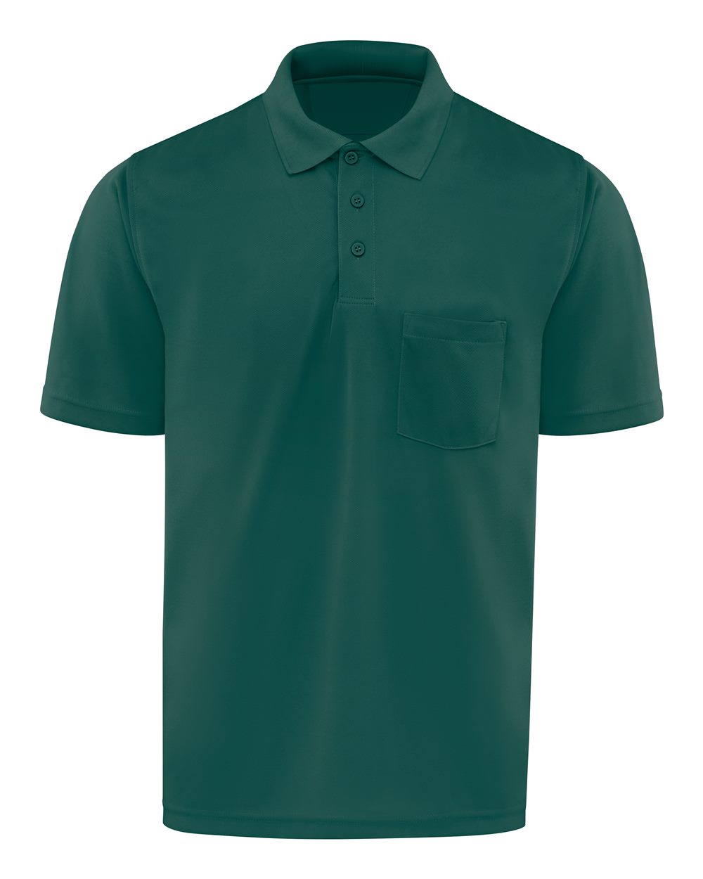 Front View of Hunter Short Sleeve Performance Knit Pocket Polo - SK98