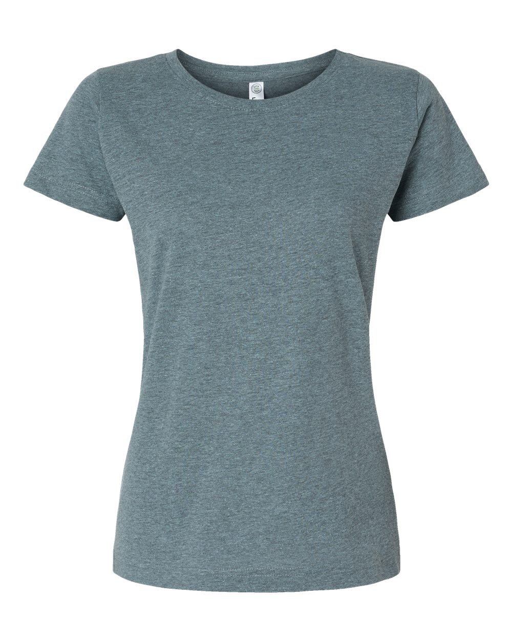 Front View of Ice Blackout Women's Fine Jersey Tee - 3516