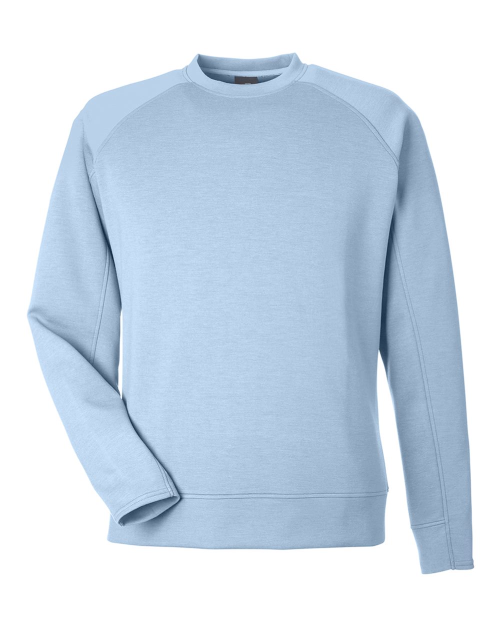 Front View of Ice Blue Apex Fleece Crewneck Sweatshirt - 8752