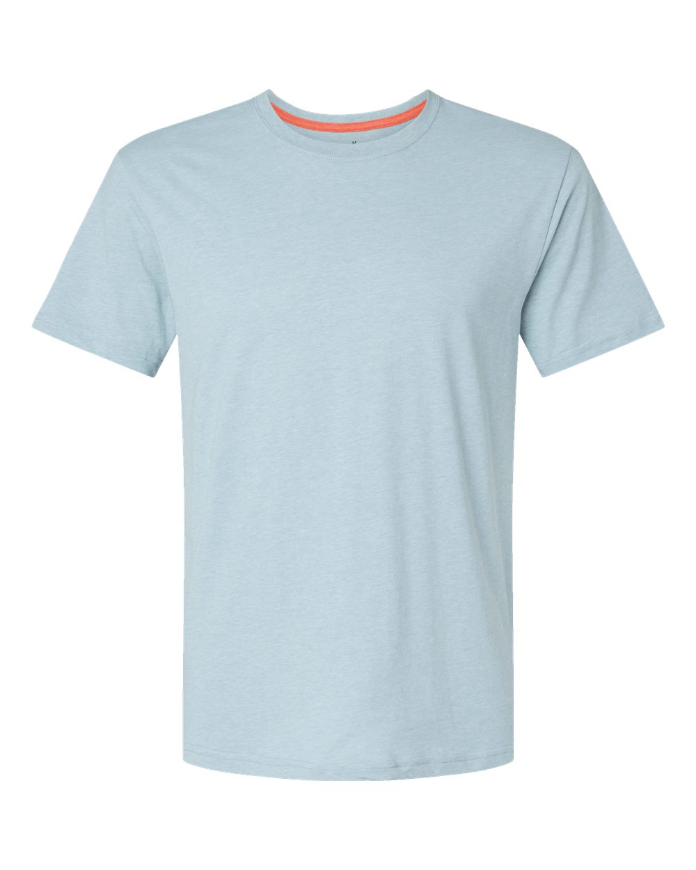 Front View of Ice Blue RecycledSoft™ T-Shirt - 2010