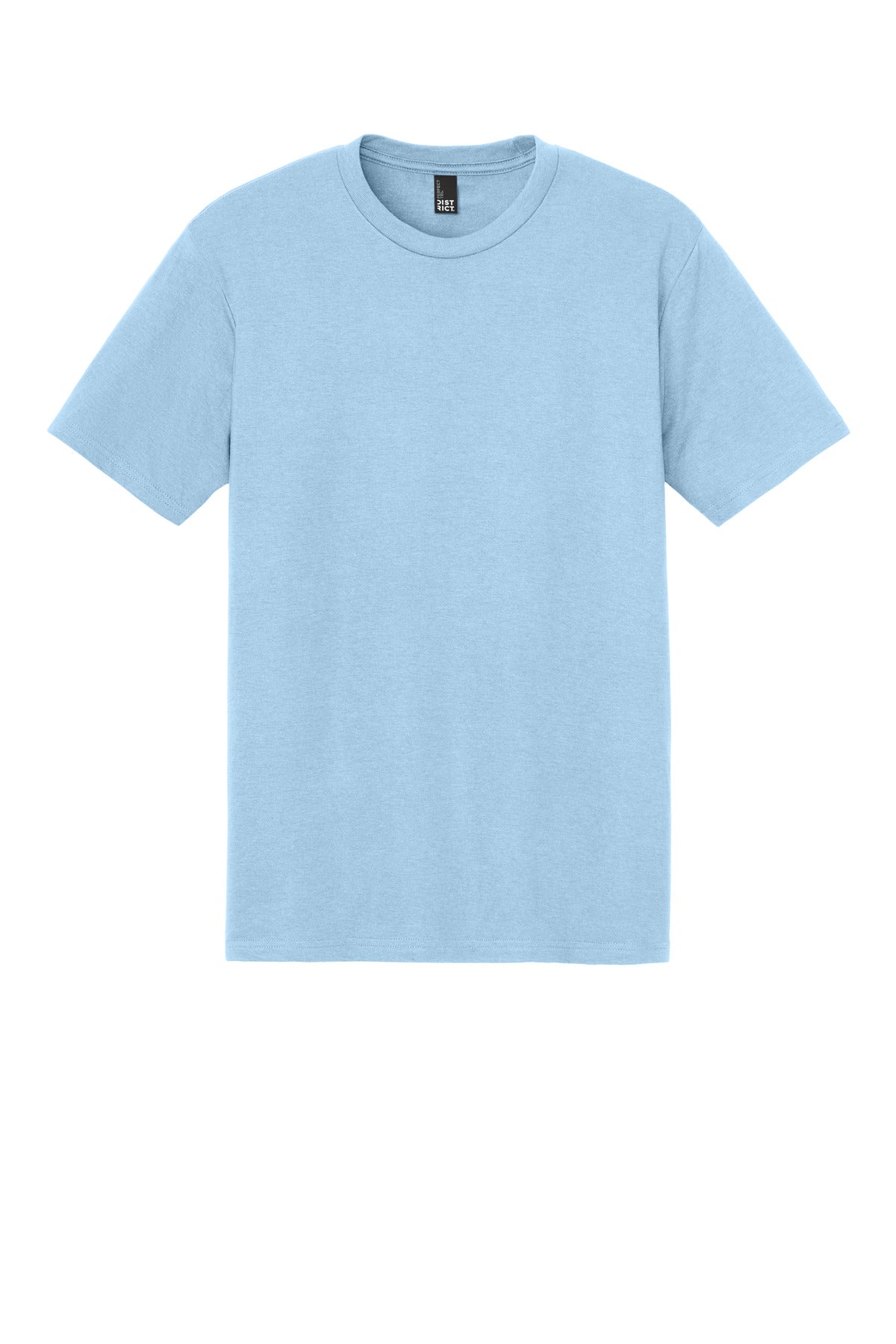 Front View of IceBlue District Perfect Tri Tee. DM130