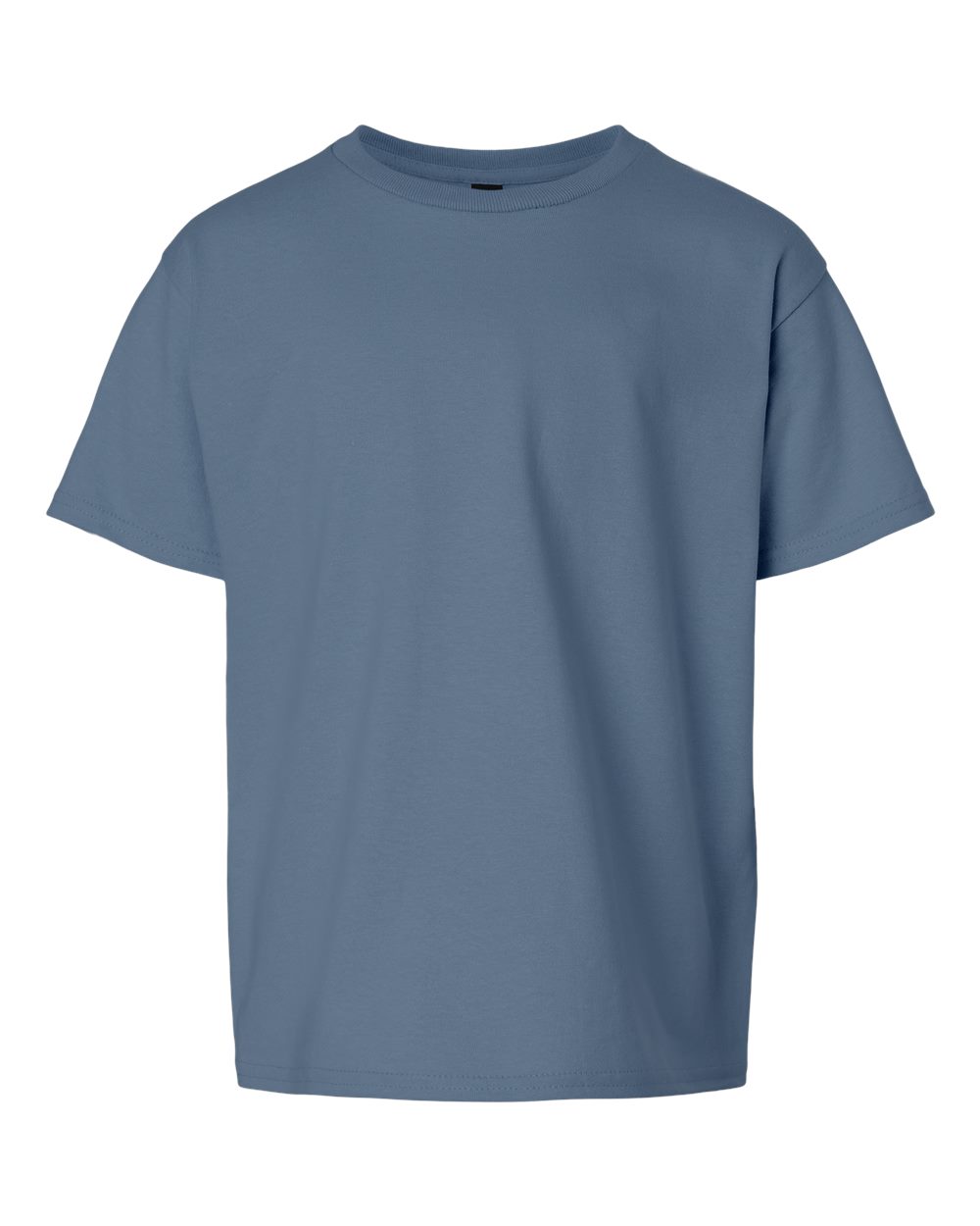 Front View of Indigo Blue Ultra Cotton® Youth T-Shirt - 2000B