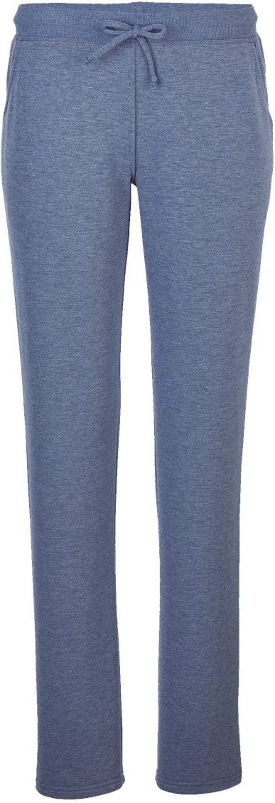 Front View of Indigo Heather Women's Dream Fleece Pants - BW6601