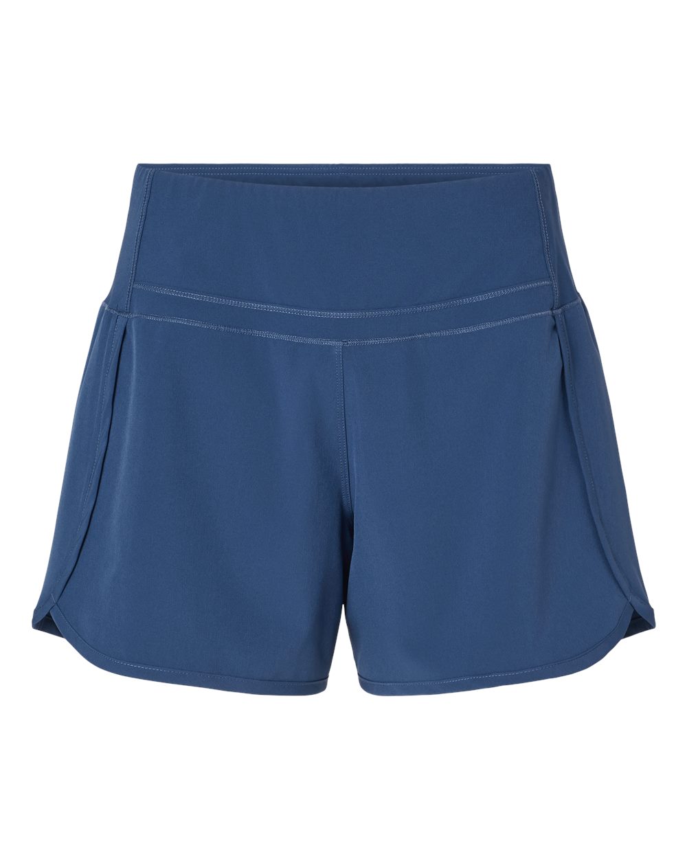Front View of Indigo Women's Stretch Woven Lined Shorts - BW6103