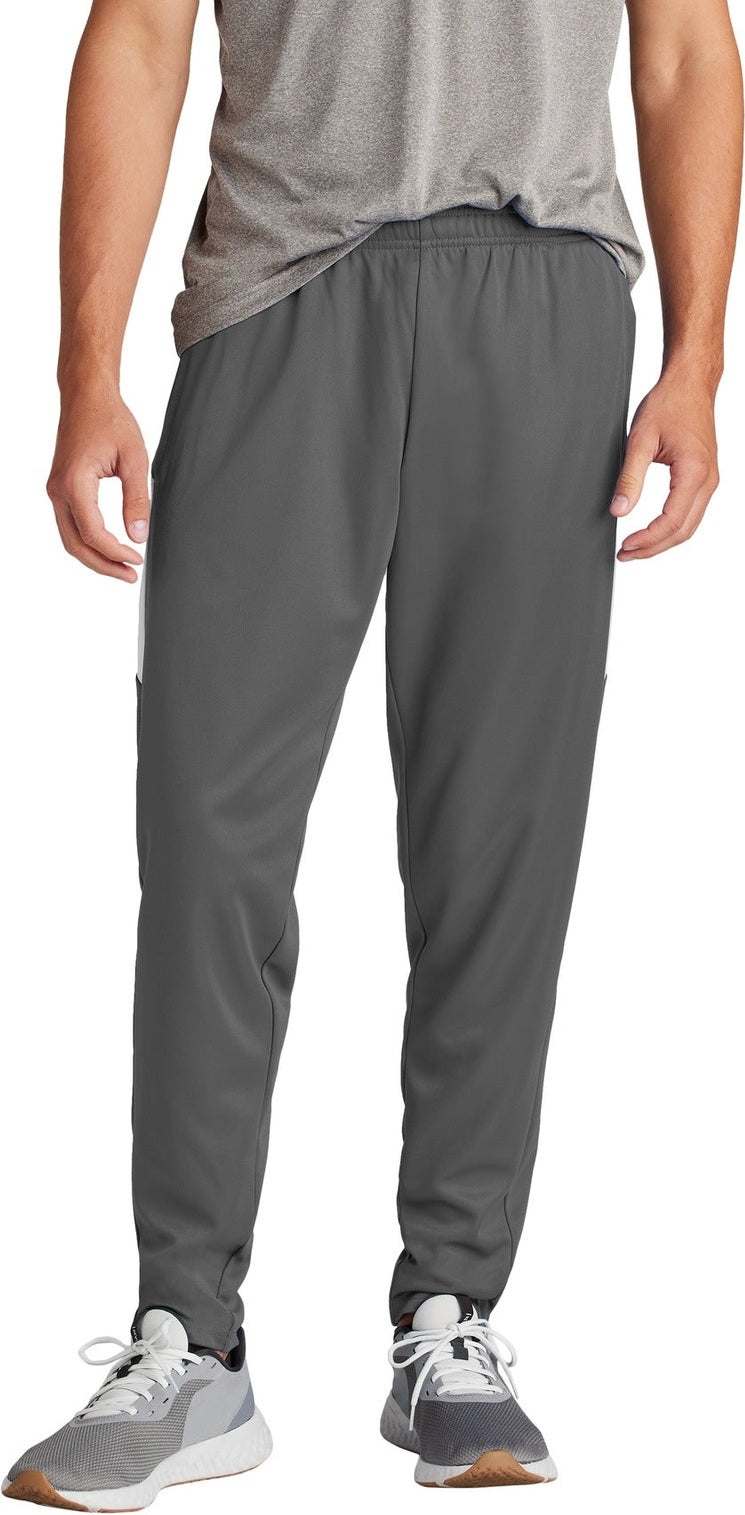 Front View of IrGy/White Sport-Tek Travel Pant PST800
