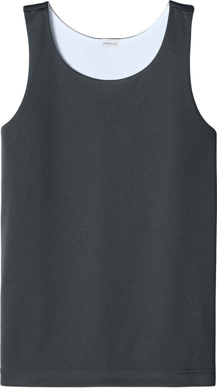 Front View of IrGy/White Sport-Tek Youth PosiCharge Competitor Rev Tank YST551