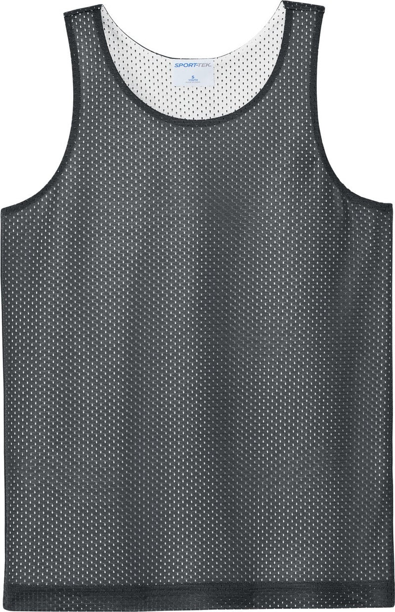 Front View of IrGy/White Sport-Tek Youth PosiCharge Reversible Mesh Tank YST5000