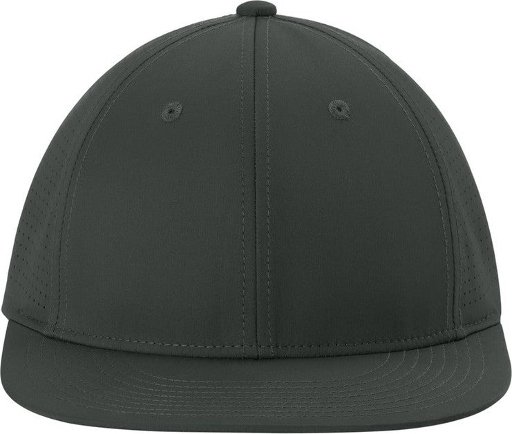 Front View of IronGrey Sport-Tek Pro-Cut Stretch-Tek Cap STC64