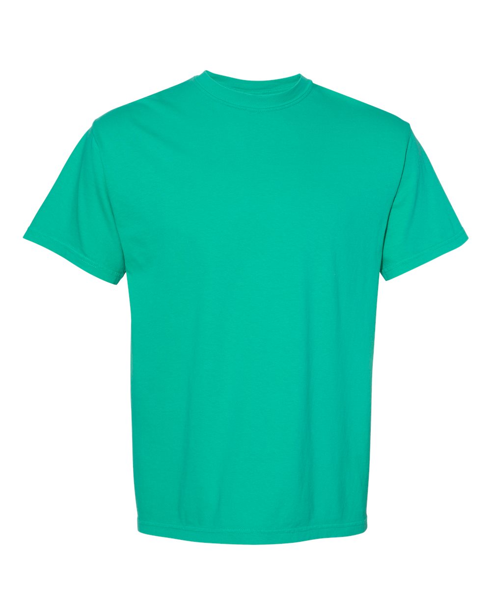 Front View of Island Green Garment-Dyed Heavyweight T-Shirt - 1717