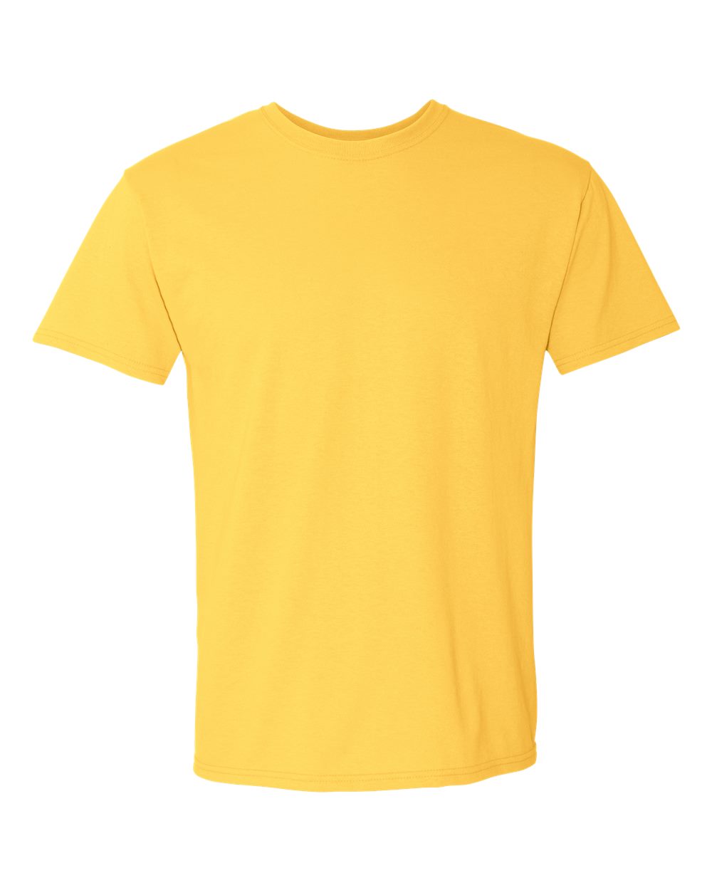 Front View of Island Yellow Dri-Power® 50/50 T-Shirt - 29MR