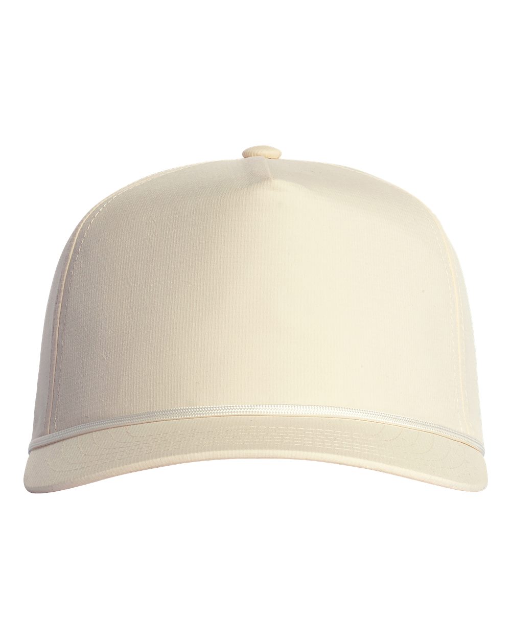 Front View of Ivory Rope Cap - CCRC0