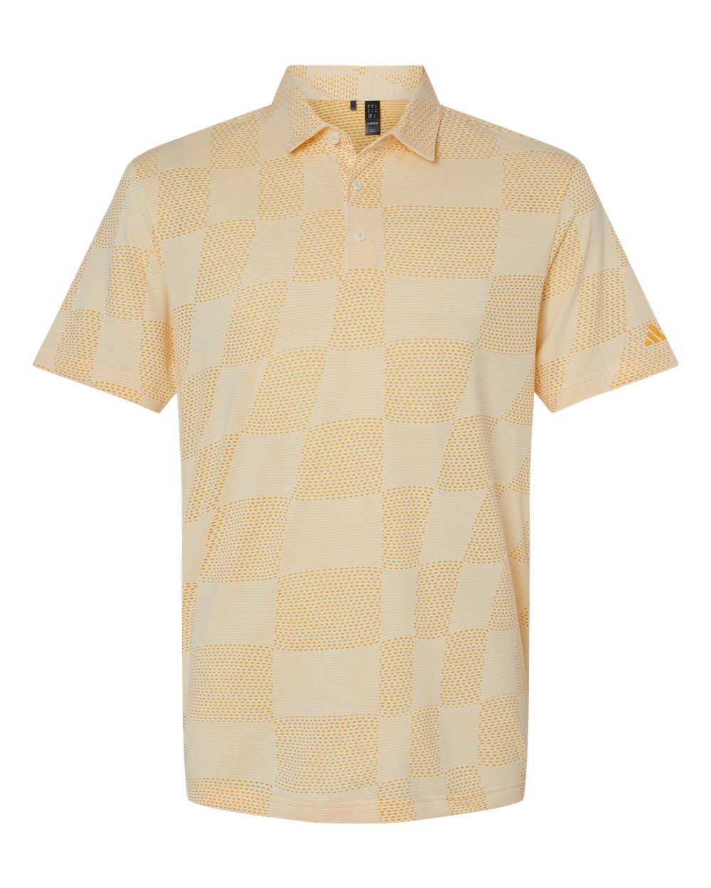 Front View of Ivory Ultimate365 Textured Polo - A2004