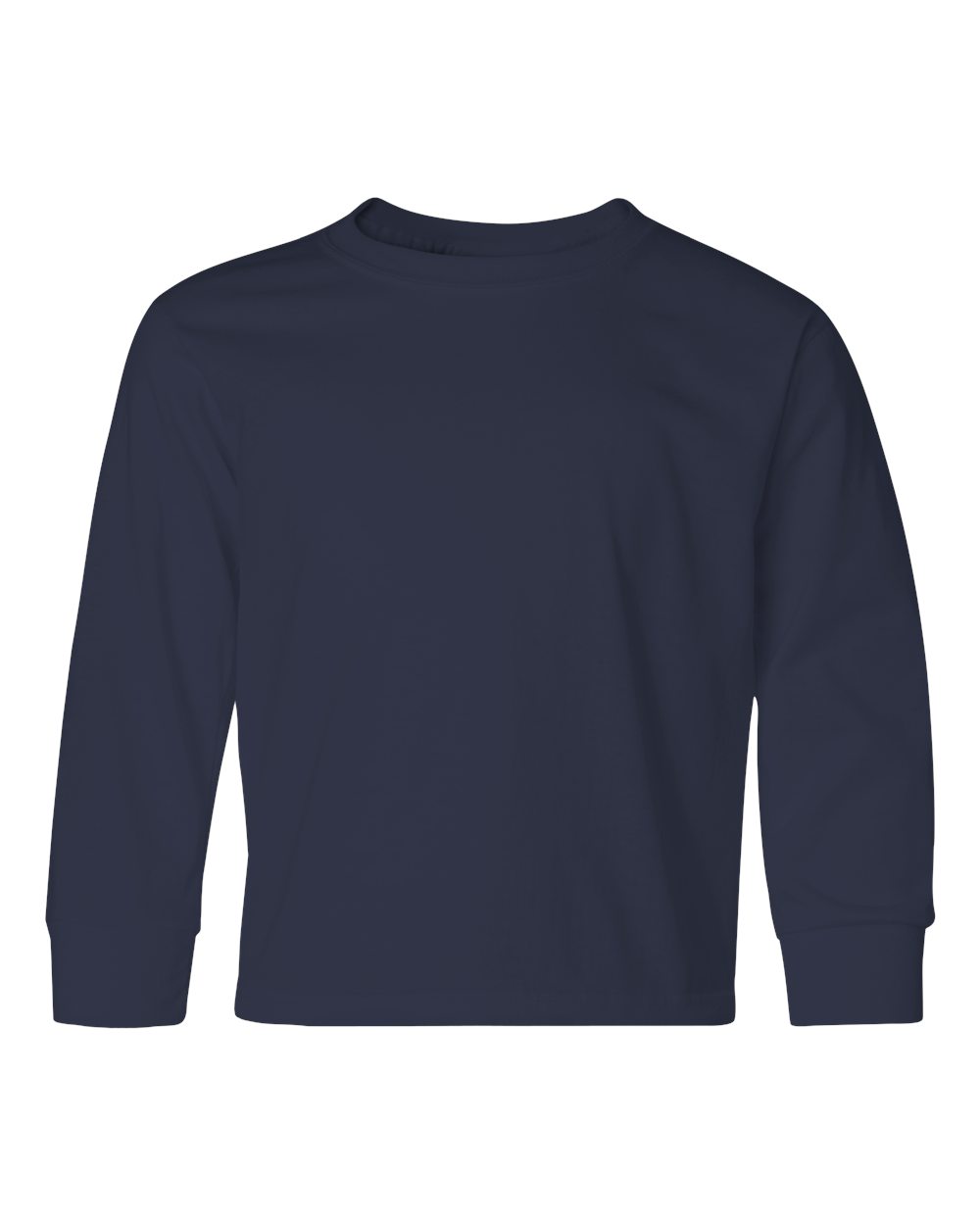 J. Navy Dri-Power® Youth Long Sleeve 50/50 T-Shirt - 29BLR