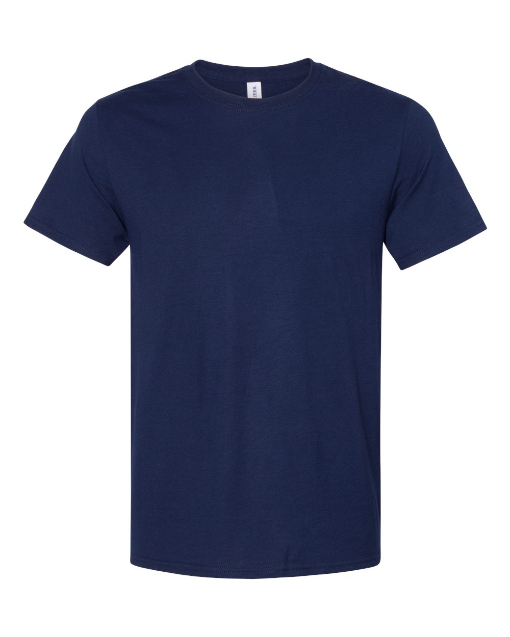 Front View of J. Navy Premium Blend Ring-Spun T-Shirt - 560MR