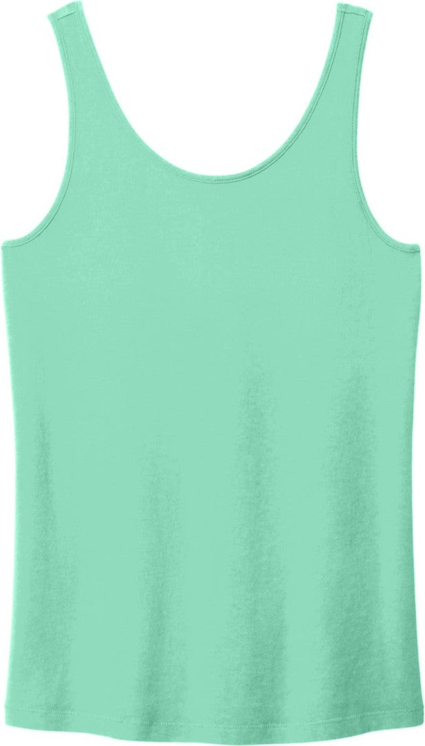 Front View of Jadeite Port & Co Women's Beach Wash Garment-Dyed Tank LPC099TT