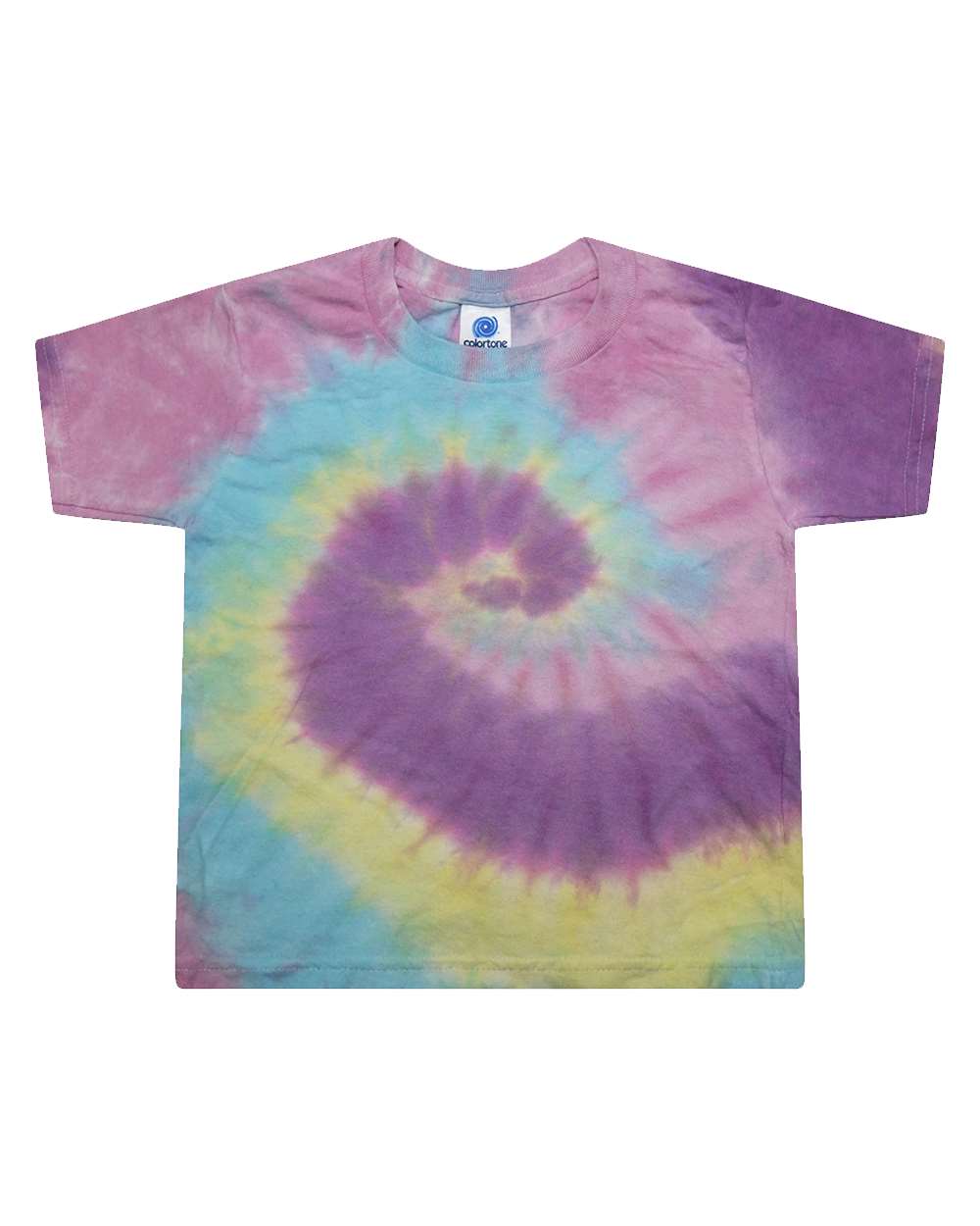 Front View of Jellybean Toddler Tie-Dyed T-Shirt - 1160