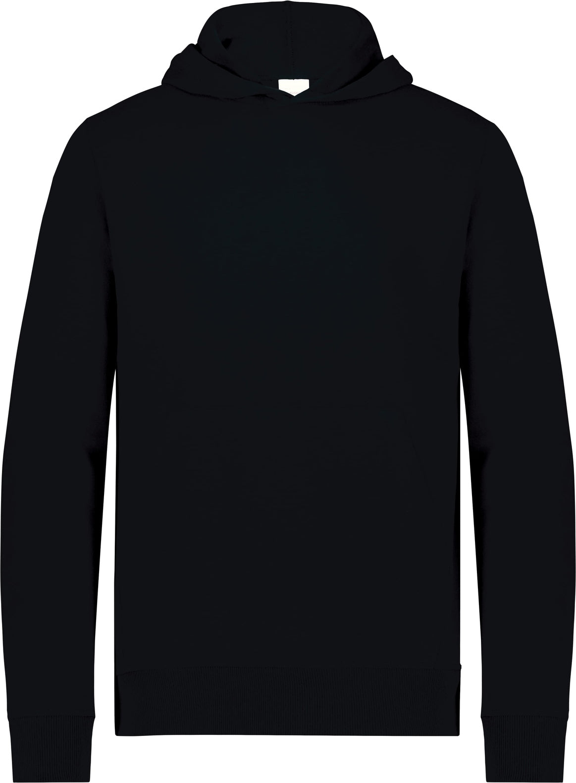 Front View of JET BLACK YTH ALL-DAY CORE BSC FLC HOOD