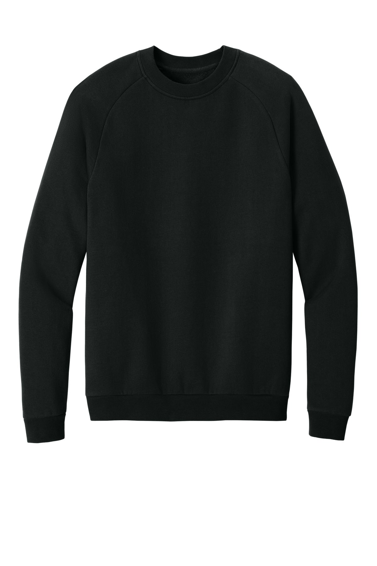 Front View of JetBlack District Cloud Fleece Crew DT7804