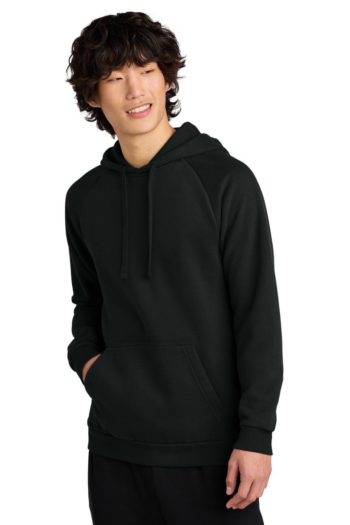 Front View of JetBlack District Cloud Fleece Hoodie DT7800
