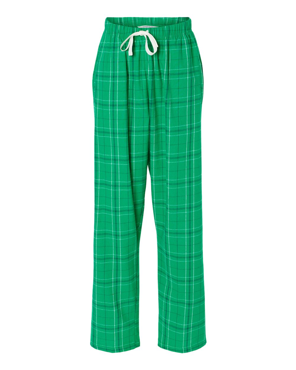 Front View of Kelly Field Day Plaid Women's Haley Flannel Pants - BW6620