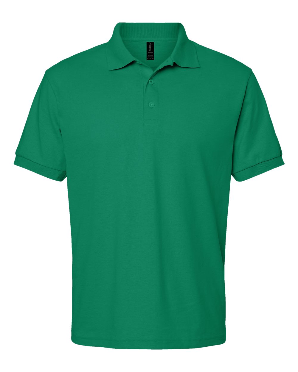 Front View of Kelly Green DryBlend® Jersey Polo - 8800
