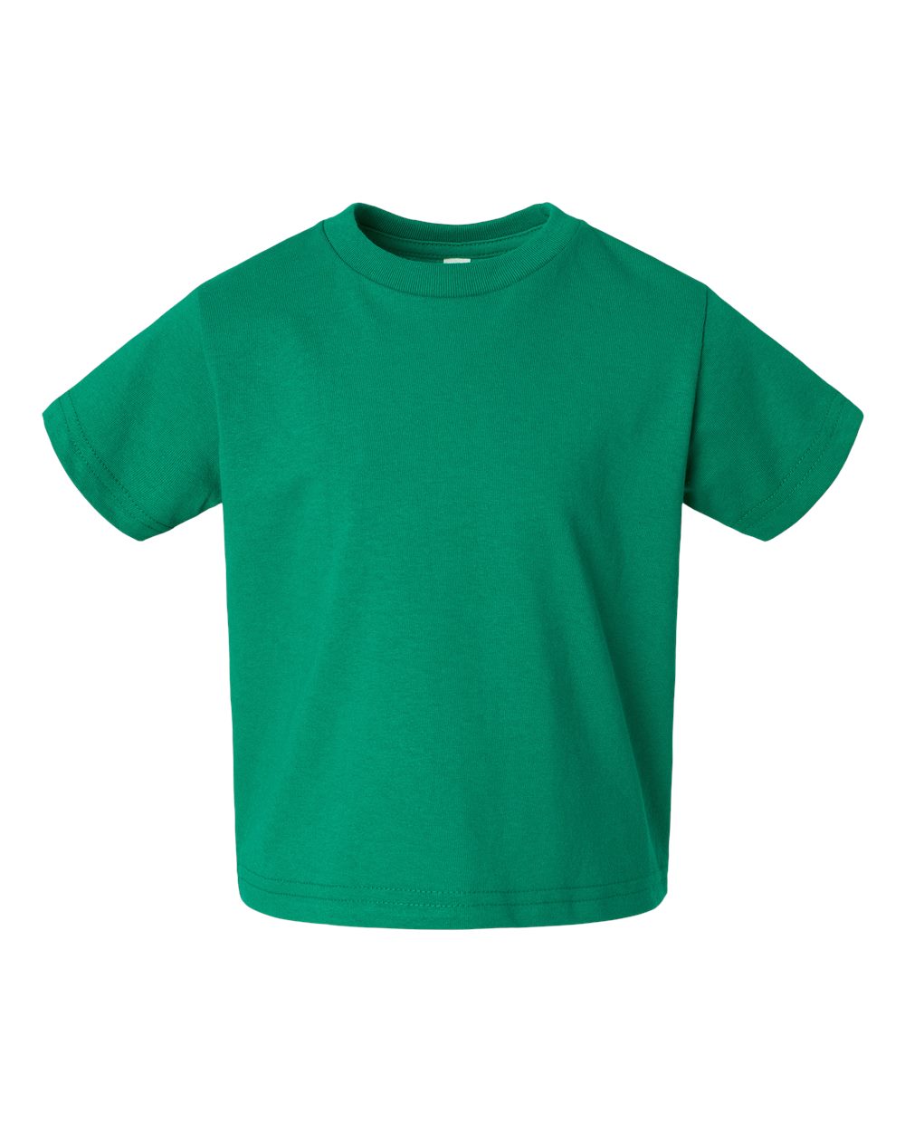 Front View of Kelly Green Juvy Youth Short Sleeve T-Shirt - 3301J