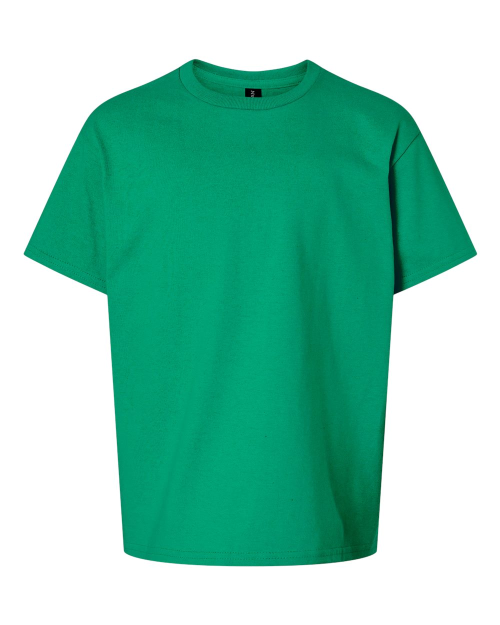 Front View of Kelly Green Ultra Cotton® Youth T-Shirt - 2000B