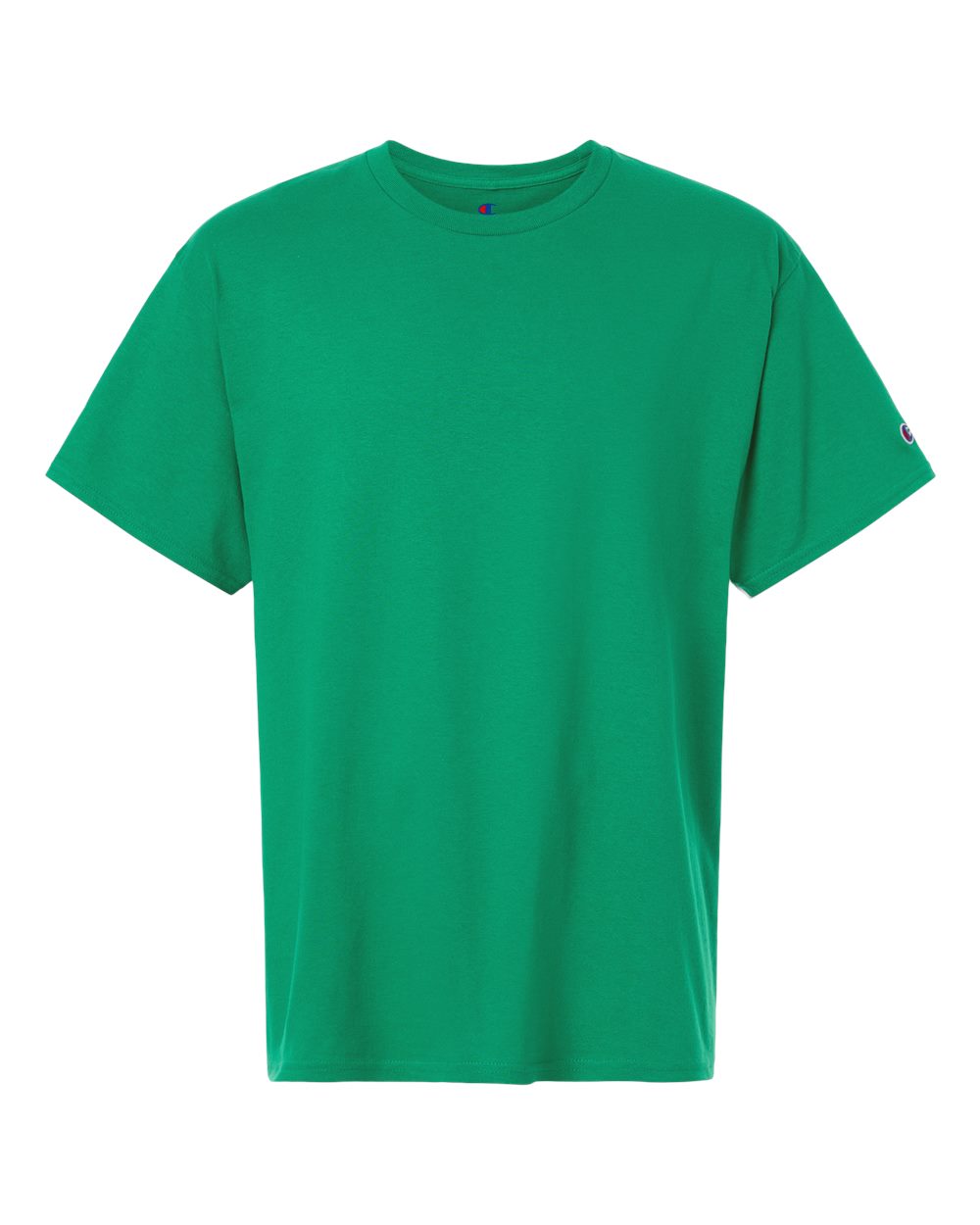 Front View of Kelly Green Unisex Jersey T-Shirt - CH1000 plain