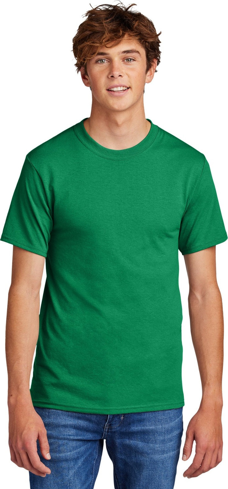 Front View of Kelly Port & Co Core Blend Tee. PC55